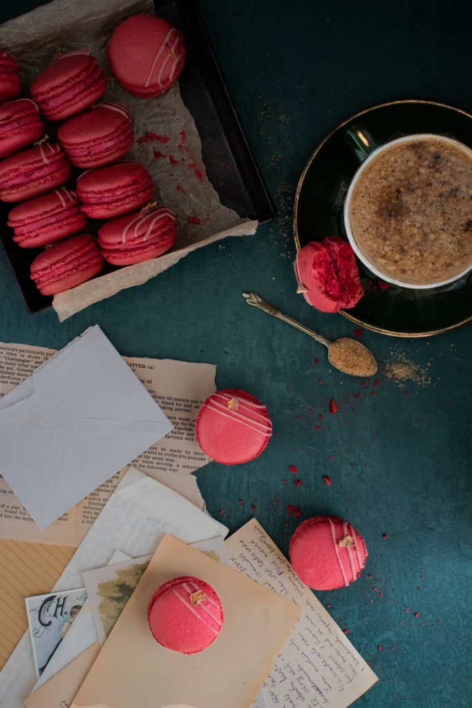 Raspberry Macarons