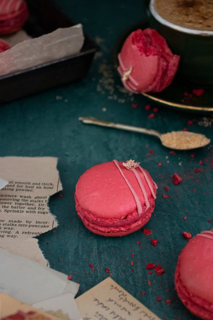 Raspberry Macarons
