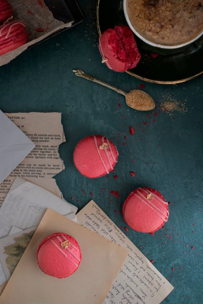 Raspberry Macarons
