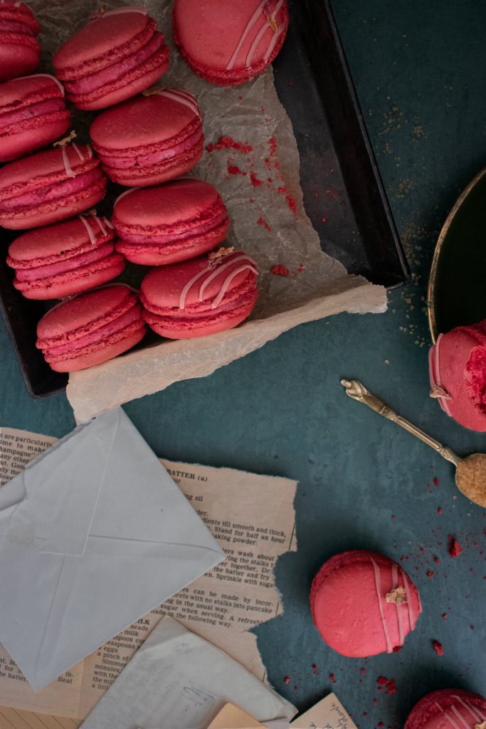 Raspberry Macarons
