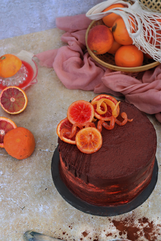 Chocolate & Blood Orange Cake
