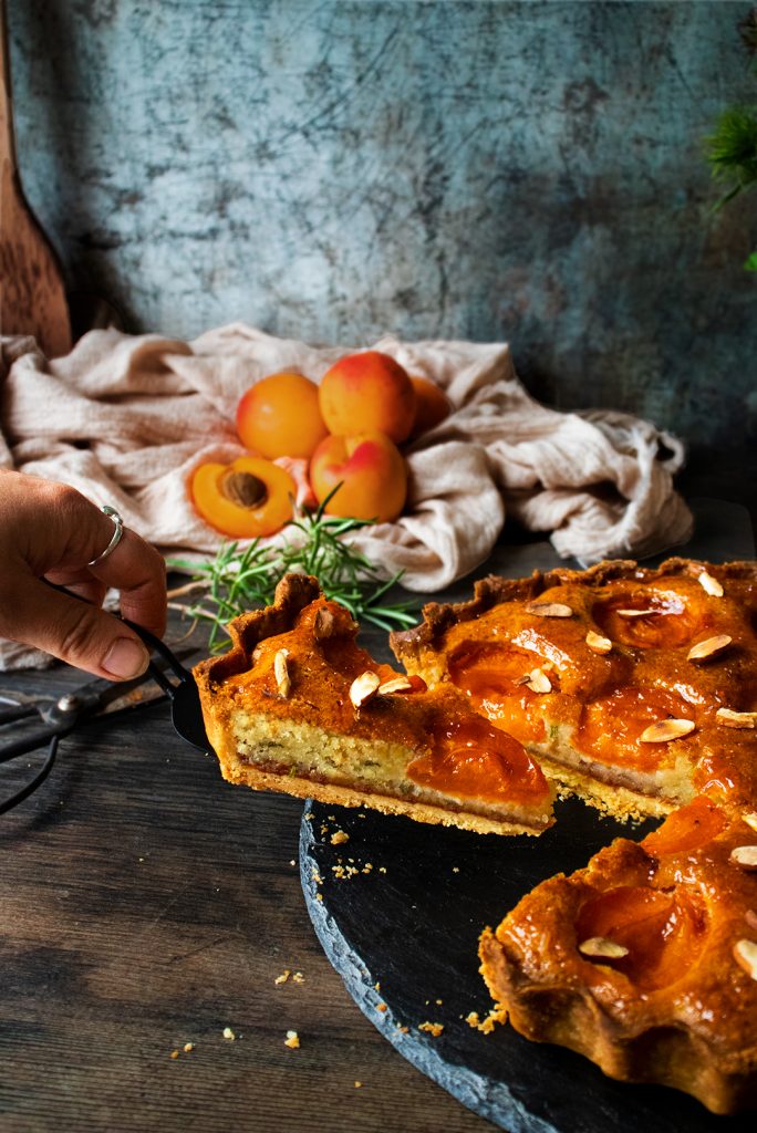 Roasted Apricot & Rosemary Tart